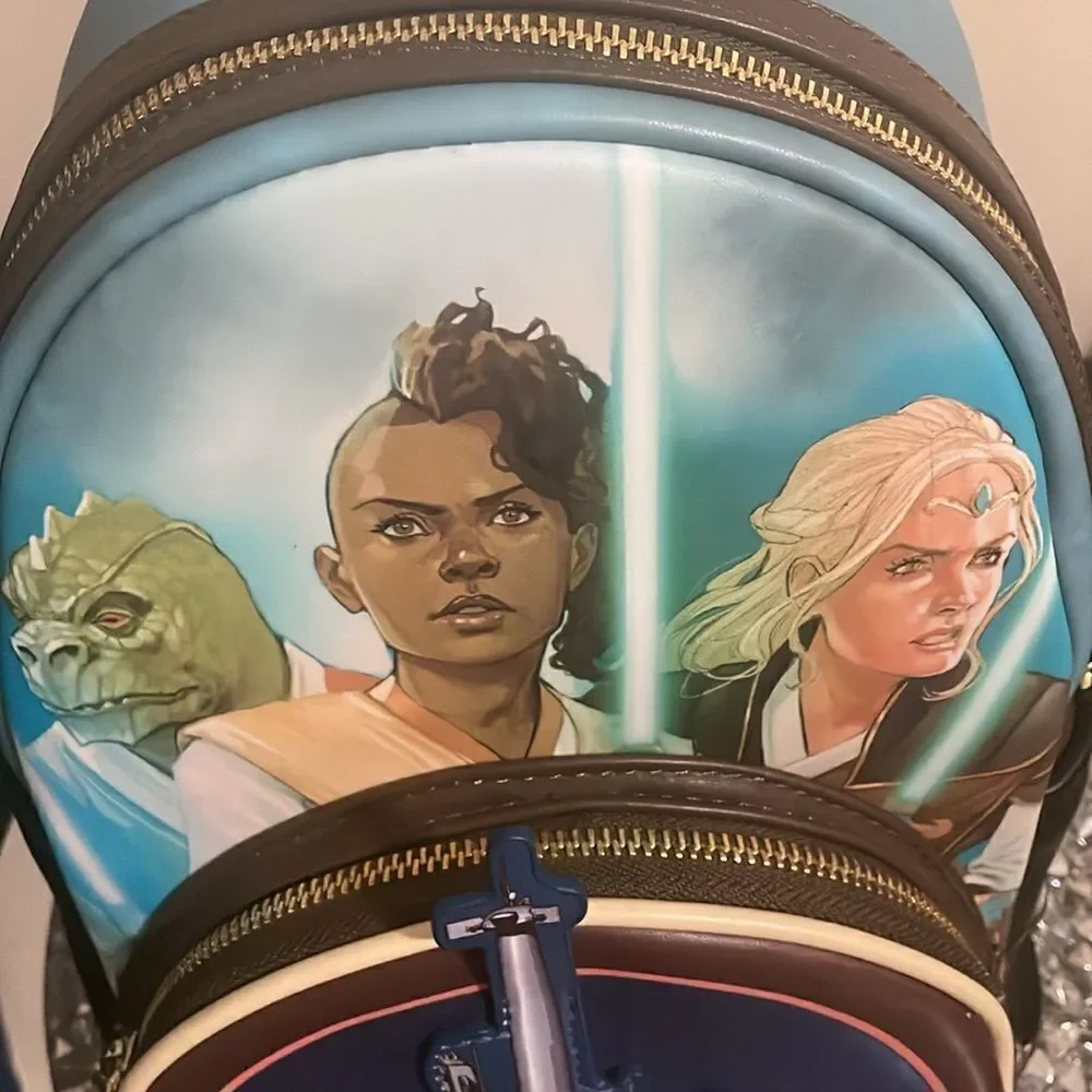 New Disney loungefly Star Wars high republic comic cover mini book bag backpack
